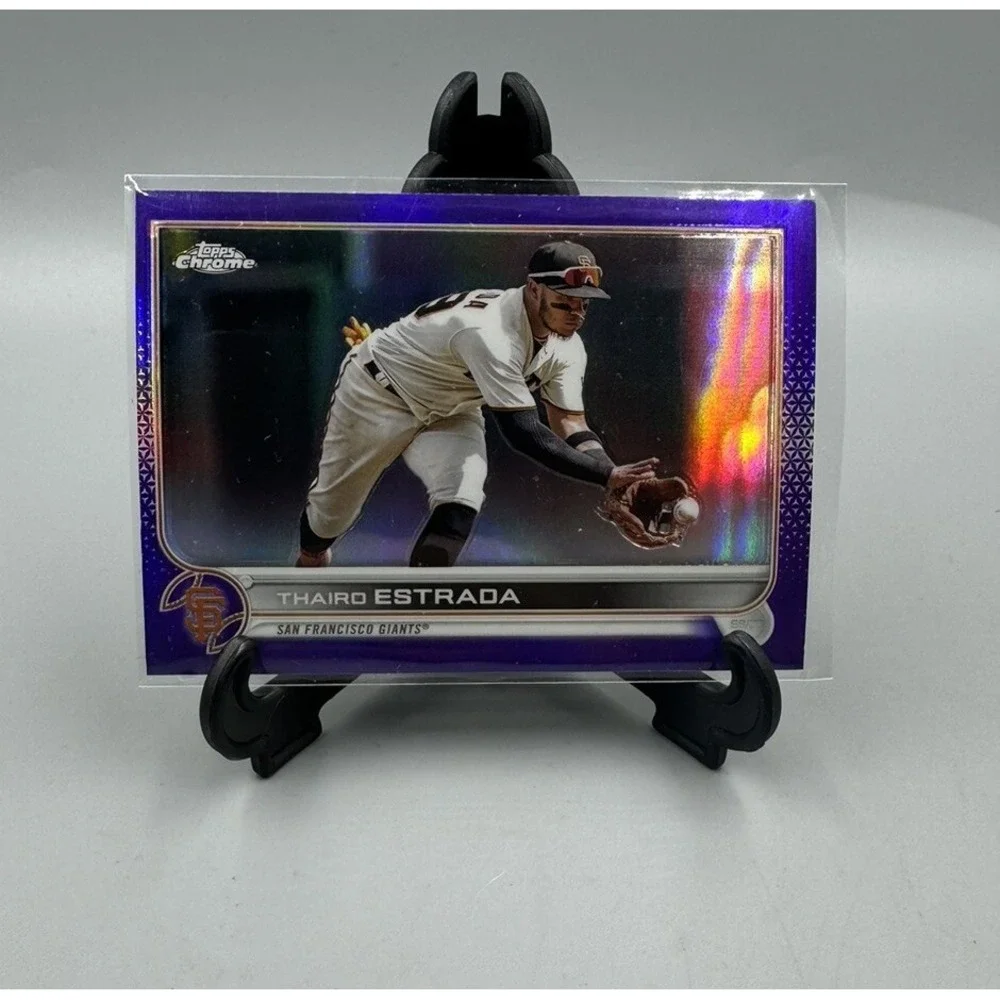 Thairo Estrada 2022‎ Topps Chrome Update Purple #USC18 SF Giants